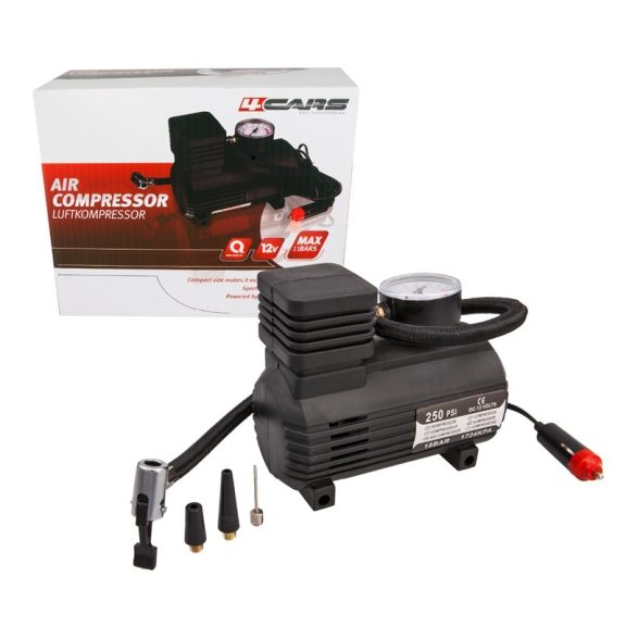 Kompresszor 12V, 250 PSI, 18 BAR - 90304 Kompresszor 12V, 250 PSI, 18 BAR - 90304