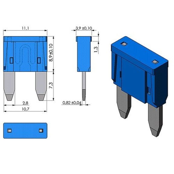 Biztosíték készlet, mini késes, 10 db-os - 90359 Biztosíték készlet, mini késes, 10 db-os - 90359