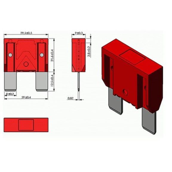 Biztosíték készlet, normál késes, 10 db-os - 90366 Biztosíték készlet, normál késes, 10 db-os - 90366