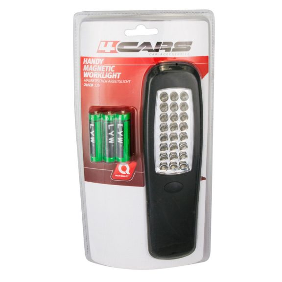 24 LED lámpa, mágneses, akasztható, elemekkel - 91875 24 LED lámpa, mágneses, akasztható, elemekkel - 91875
