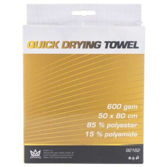 Gyorsszárító extra nedvszívó 600 gsm mikroszálas kendő 50x80 cm MIRACLE - 92162 Gyorsszárító extra nedvszívó 600 gsm mikroszálas kendő 50x80 cm MIRACLE - 92162
