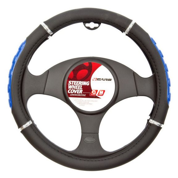 Volánvédő 37-39 cm, fekete, kék bordákkal - 92292 Volánvédő 37-39 cm, fekete, kék bordákkal - 92292