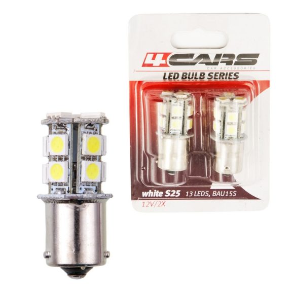 Izzó 13LED 12V S25-5050SMD BA15S, 2 db - 92421 Izzó 13LED 12V S25-5050SMD BA15S, 2 db - 92421