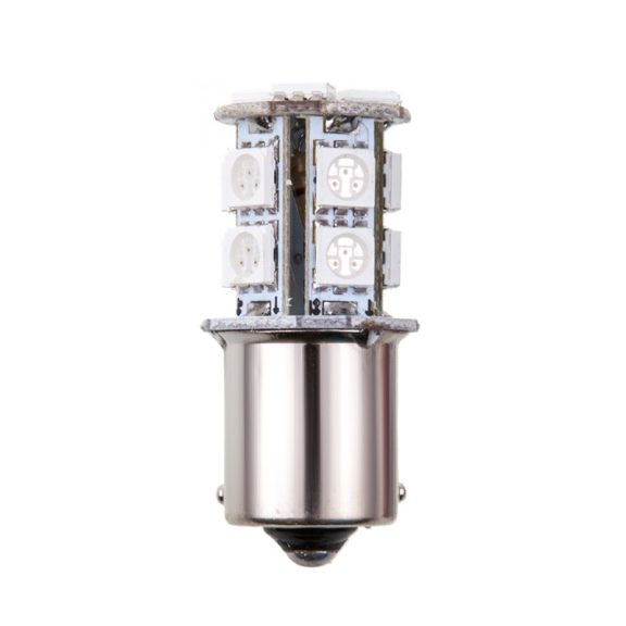 Izzó 13LED 12V S25-5050SMD BA15S piros 2 db - 92438 Izzó 13LED 12V S25-5050SMD BA15S piros 2 db - 92438