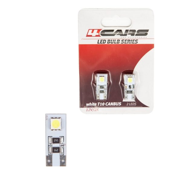 Izzó 2LED 12V CANBUS 5050SMD T10, 2 db - 92513 Izzó 2LED 12V CANBUS 5050SMD T10, 2 db - 92513