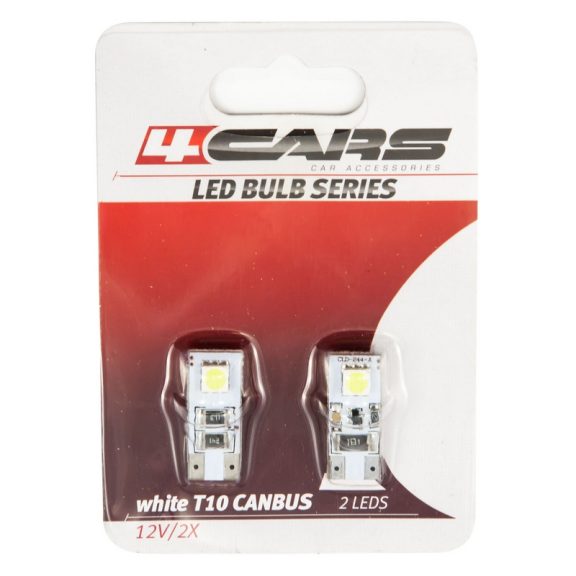Izzó 2LED 12V CANBUS 5050SMD T10, 2 db - 92513 Izzó 2LED 12V CANBUS 5050SMD T10, 2 db - 92513