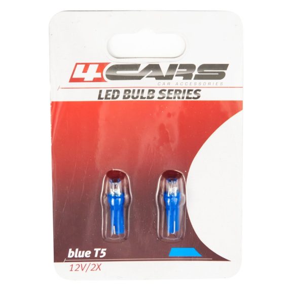 Izzó 1LED 12V T5 kék, 2 db - 92636 Izzó 1LED 12V T5 kék, 2 db - 92636