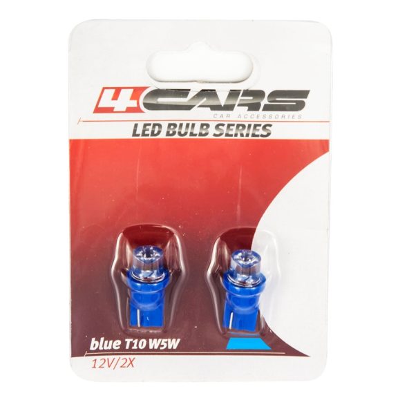 Izzó 1LED 12V T10, kék, 2 db - 92711 Izzó 1LED 12V T10, kék, 2 db - 92711
