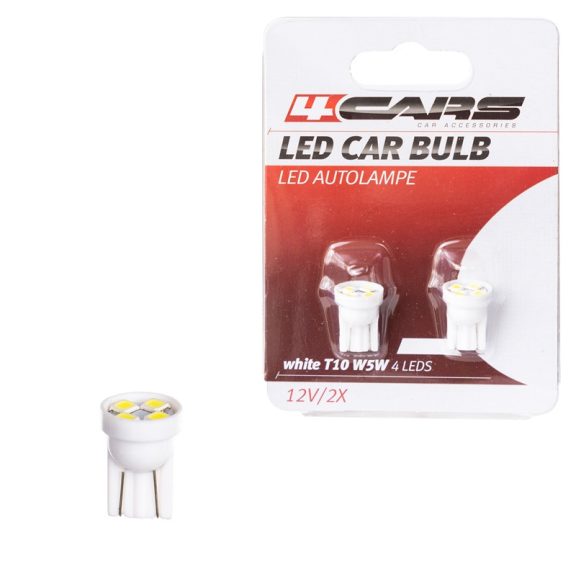Izzó 4LED 12V T10, 2 db - 92742 Izzó 4LED 12V T10, 2 db - 92742