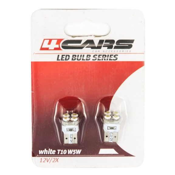 Izzó 4LED 12V T10, 2 db - 92773 Izzó 4LED 12V T10, 2 db - 92773