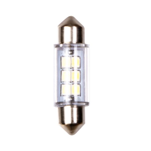 Izzó 6LED 12V SV8,5 36 mm, szoffita, 2 db - 92803 Izzó 6LED 12V SV8,5 36 mm, szoffita, 2 db - 92803