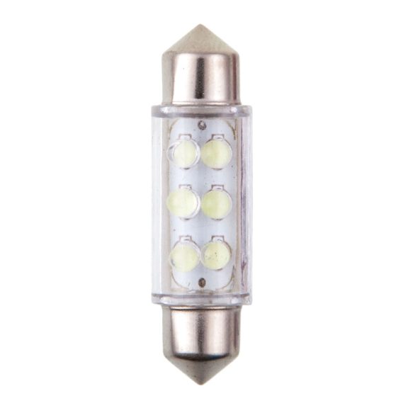 Izzó 6LED 12V SV8,5 39 mm, szoffita, 2 db - 92827 Izzó 6LED 12V SV8,5 39 mm, szoffita, 2 db - 92827