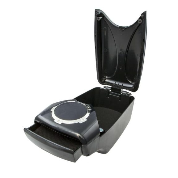 Könyöklő box 15 cm széles, fekete - 93329
