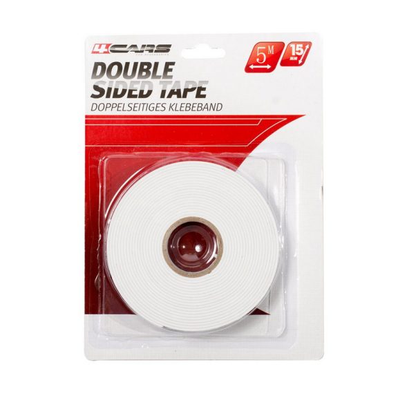 Kétoldalas ragasztószalag 15 mm x 5 m - 93381 Kétoldalas ragasztószalag 15 mm x 5 m - 93381
