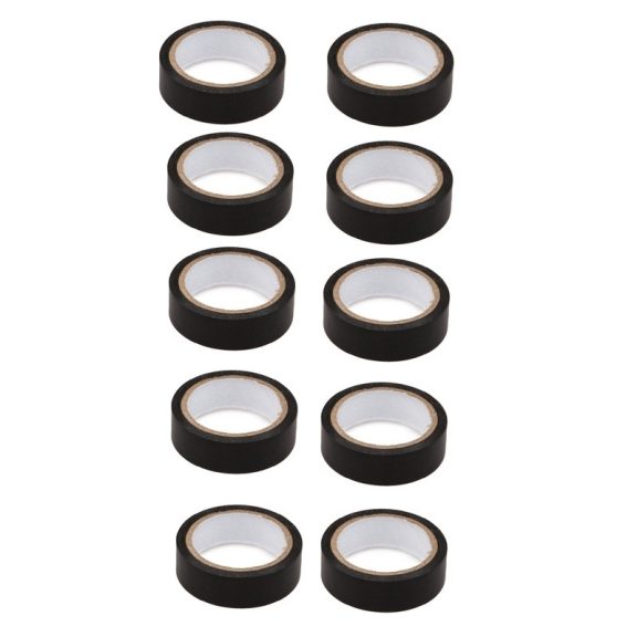 Szigetelőszalag, fekete, 10 m x 15 mm, 10 db-os csomag - 93459 Szigetelőszalag, fekete, 10 m x 15 mm, 10 db-os csomag - 93459