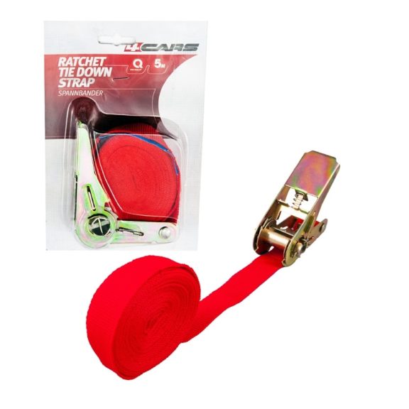 Heveder, racsnis, 5 m, 2,5 cm, max. 100 kg - 93848 Heveder, racsnis, 5 m, 2,5 cm, max. 100 kg - 93848