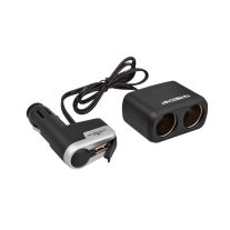 Szivargyújtó elosztó 2x12-24V, 1xUSB 5V/500 mA - 94142