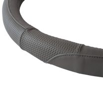 Volánvédő 37-39 cm, BŐR, szürke - 95064