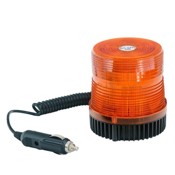 Villogó figyelmeztető jelzőfény 24V, E-jel, mágneses - 95323 Villogó figyelmeztető jelzőfény 24V, E-jel, mágneses - 95323
