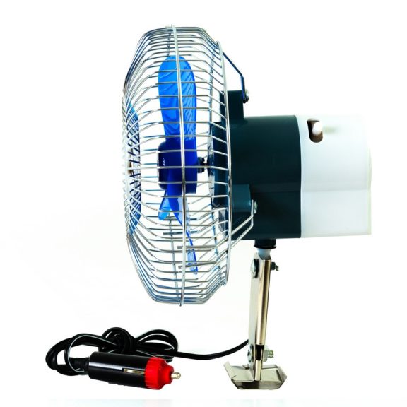 Ventilátor 12V, oszcilláló, fémrácsos, 17 cm - 95378 Ventilátor 12V, oszcilláló, fémrácsos, 17 cm - 95378