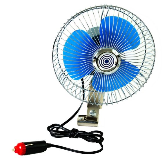 Ventilátor 12V, oszcilláló, fémrácsos, 17 cm - 95378 Ventilátor 12V, oszcilláló, fémrácsos, 17 cm - 95378