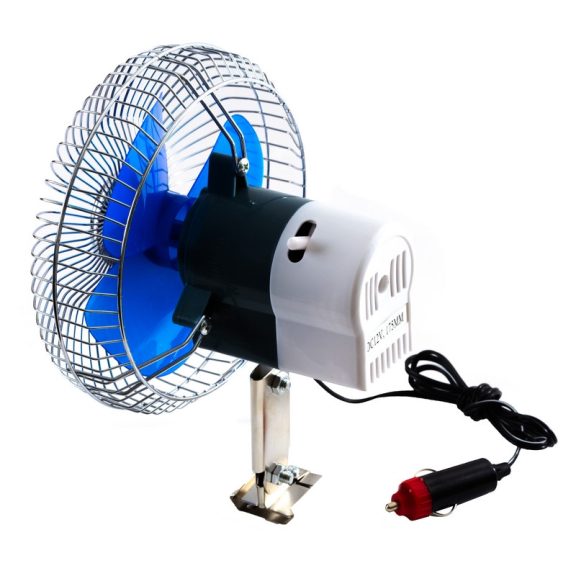 Ventilátor 12V, oszcilláló, fémrácsos, 17 cm - 95378 Ventilátor 12V, oszcilláló, fémrácsos, 17 cm - 95378