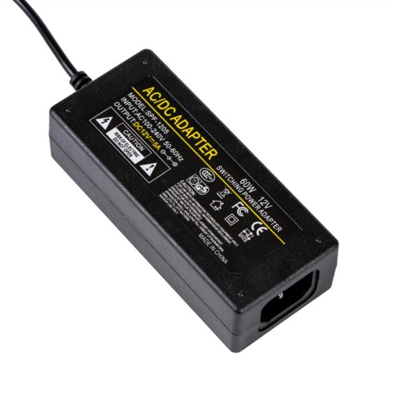AC/DC adapter 230V-12V 5A 60W szivargyújtó aljzattal - 95934