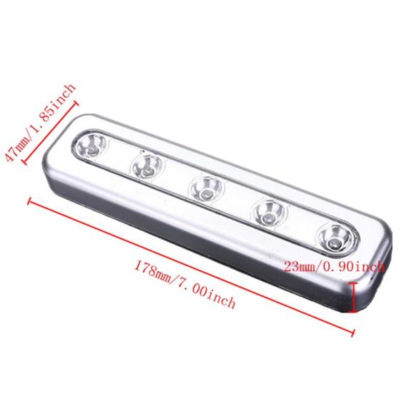 Univerzális, érintőkapcsolós 5 LED-es lámpa, elemes - 96603 Univerzális, érintőkapcsolós 5 LED-es lámpa, elemes - 96603