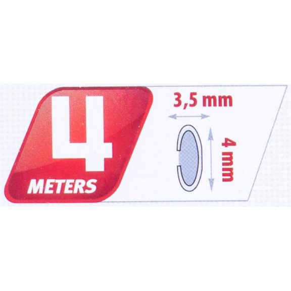 Ütközésvédő krómcsík, öntapadós, 4x3,5 mm, 4 m - 96610 Ütközésvédő krómcsík, öntapadós, 4x3,5 mm, 4 m - 96610