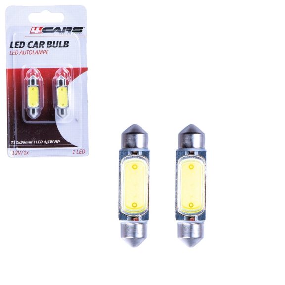Izzó 1 SMD LED 12V 1,5W T11x36 mm, 2 db - 96764 Izzó 1 SMD LED 12V 1,5W T11x36 mm, 2 db - 96764
