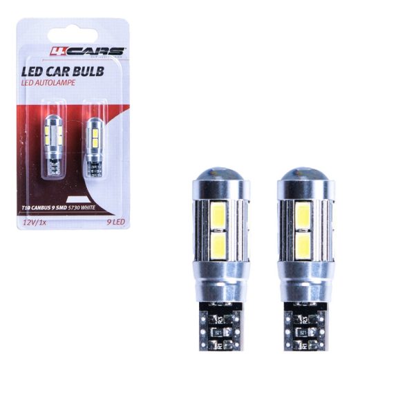 Izzó 9 SMD LED 5730 CANBUS 12V T10, 2 db - 96788 Izzó 9 SMD LED 5730 CANBUS 12V T10, 2 db - 96788