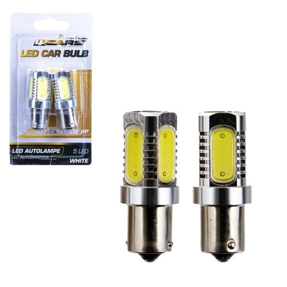 Izzó 5 SMD LED 12V BA15S 5x1,5W, 2 db - 96795 Izzó 5 SMD LED 12V BA15S 5x1,5W, 2 db - 96795