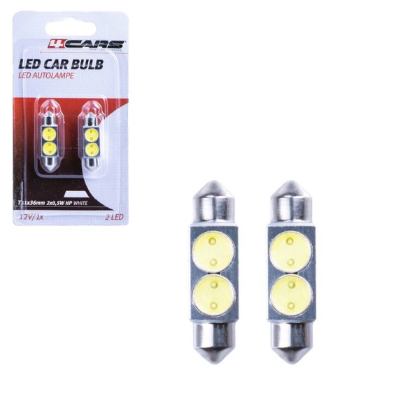 Izzó 2 SMD LED 12V 2x0,5W T11x36 mm, 2 db - 96856 Izzó 2 SMD LED 12V 2x0,5W T11x36 mm, 2 db - 96856