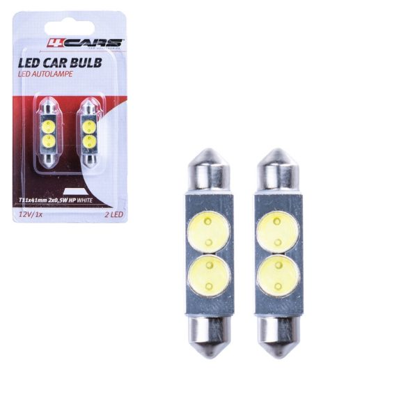 Izzó 2 SMD LED 12V 2x0,5W T11x41 mm, 2 db - 96863 Izzó 2 SMD LED 12V 2x0,5W T11x41 mm, 2 db - 96863