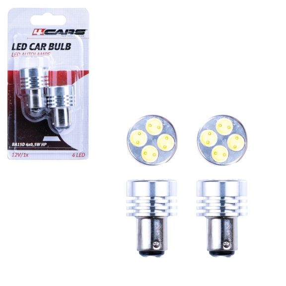 Izzó 4 SMD LED 12V 4x0,5W BA15D, 2 db - 96870 Izzó 4 SMD LED 12V 4x0,5W BA15D, 2 db - 96870
