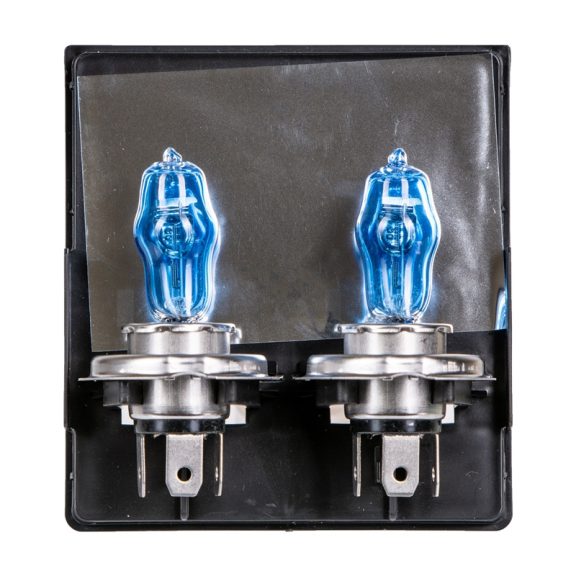 Izzó H4 12V 60/55W Xenon hatású Super White 2 db, E-jeles - 96887 Izzó H4 12V 60/55W Xenon hatású Super White 2 db, E-jeles - 96887