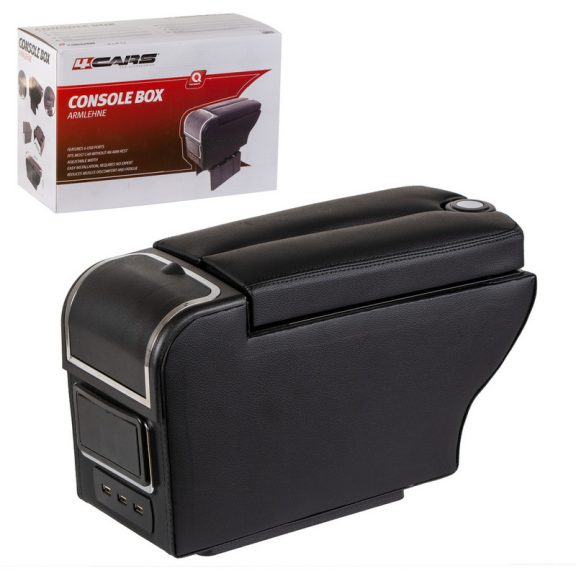 Könyöklő box 6 USB port, 15 cm széles, fekete - 97181 Könyöklő box 6 USB port, 15 cm széles, fekete - 97181